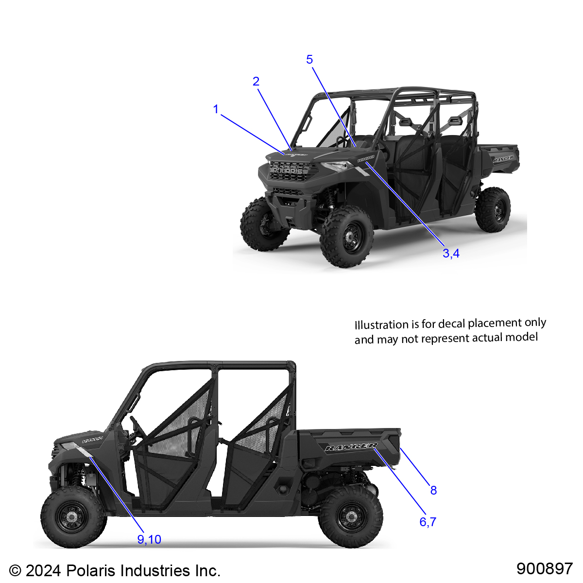 BODY, DECALS GRAPHIC - R25T6A99A1/B1 (900897)