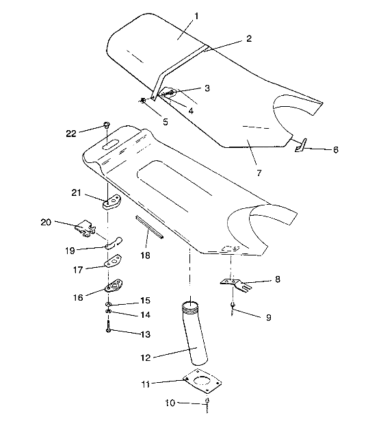 SEAT ASSEMBLY SL 750 B944070 (4927012701007A)