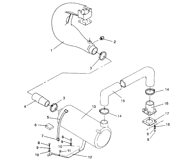 EXHAUST SYSTEM SL 750 B944070 (4927012701015A)