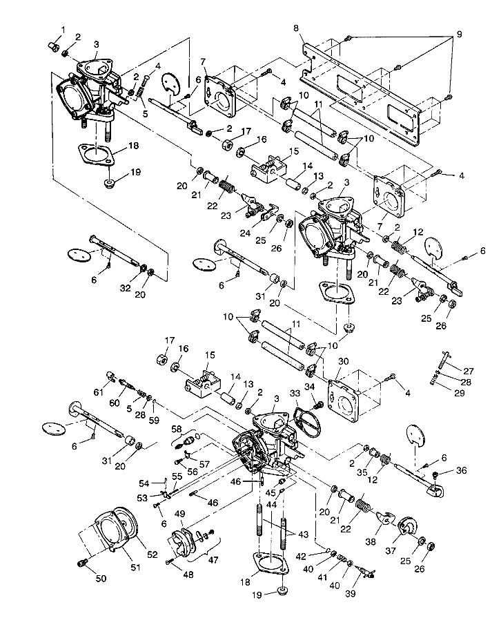 CARBURETOR ASSEMBLY SL 750 B944070 (4927012701027A)