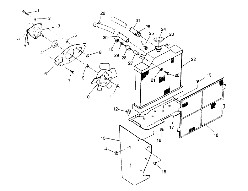 COOLING SYSTEM Sport 400L W948540 (4927232723A009)