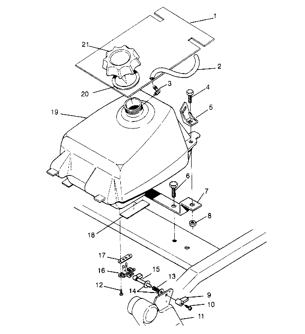 FUEL TANK ASSEMBLY Sport 400L W948540 (4927232723A011)