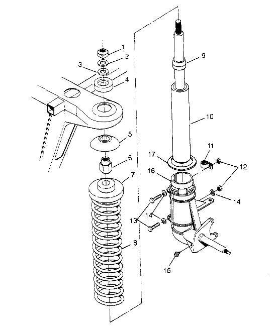 STRUT ASSEMBLY Sport 400L W948540 (4927232723B001)