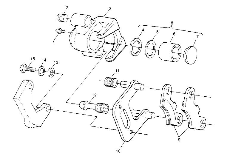 FRONT BRAKE ASSEMBLY Sport 400L W948540 (4927232723B003)