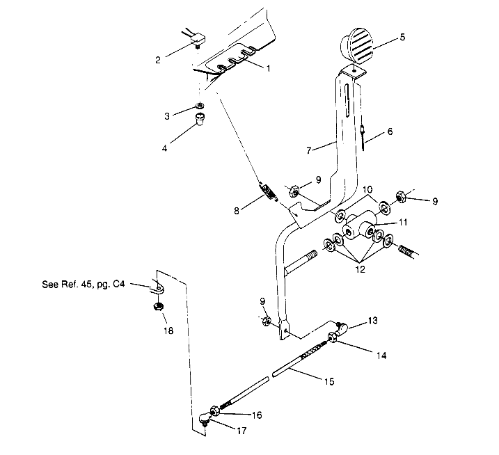 SHIFT LINKAGE ASSEMBLY Sport 400L W948540 (4927232723C002)