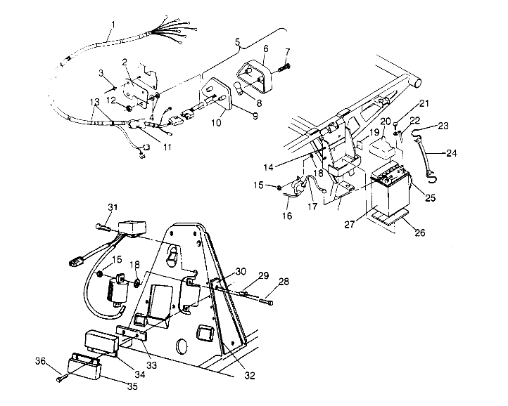 ELECTRICAL/TAILLIGHT ASSEMBLY Sport 400L W948540 (4927232723C005)