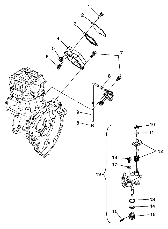 OIL PUMP Sport 400L W948540 (4927232723C011)