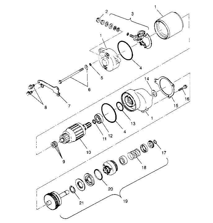 STARTING MOTOR Sport 400L W948540 (4927232723C014)