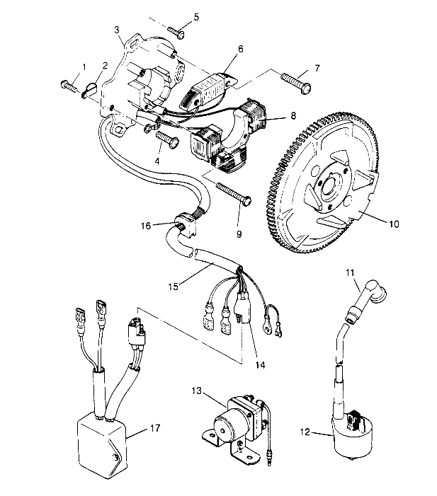 MAGNETO ASSEMBLY Sport 400L W948540 (4927232723D001)