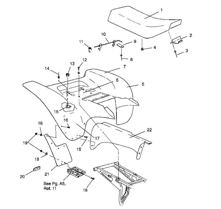 REAR CAB ASSEMBLY Scrambler W957840 (4927252725A006)