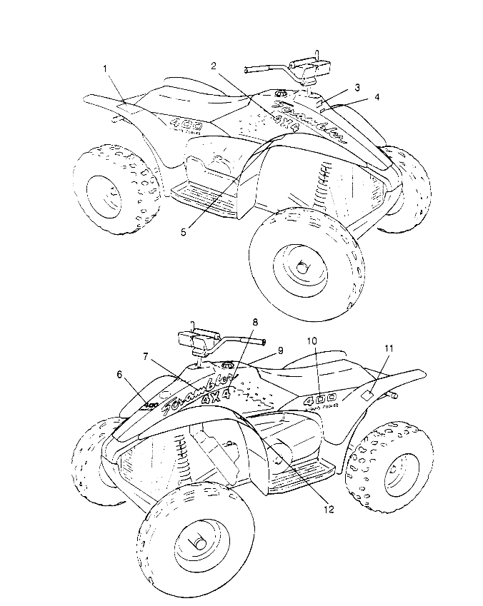 DECALS Scrambler W957840 (4927252725A008)