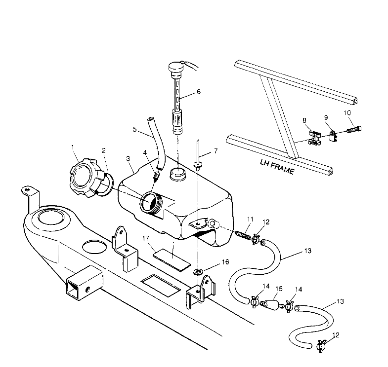 OIL TANK ASSEMBLY Scrambler W957840 (4927252725A013)