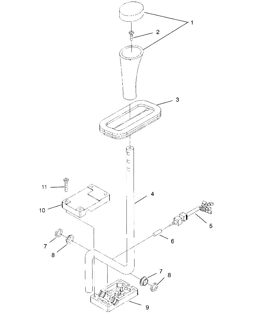 GEAR SELECTOR ASSEMBLY Scrambler W957840 (4927252725C008)