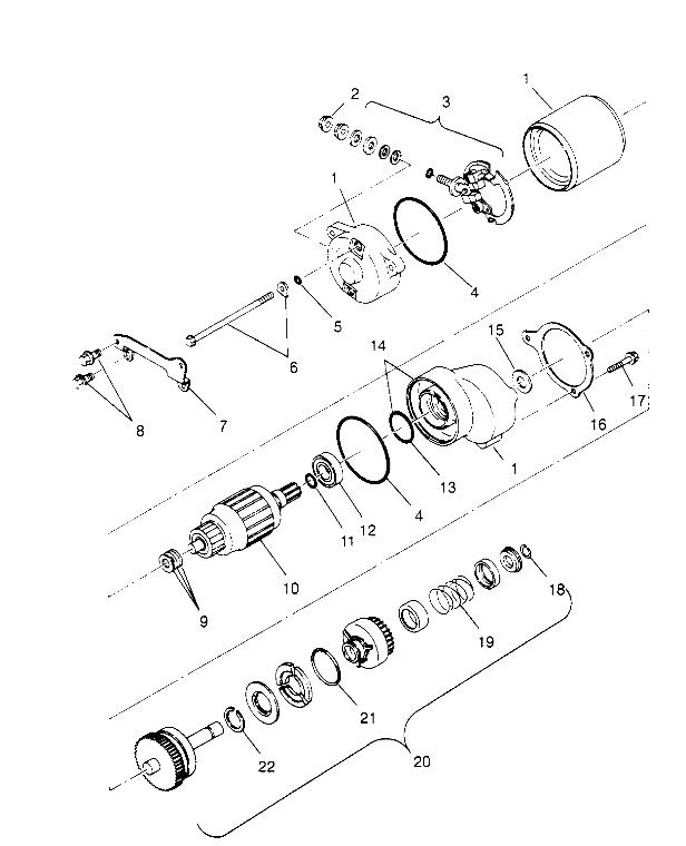 STARTING MOTOR Scrambler W957840 (4927252725D005)