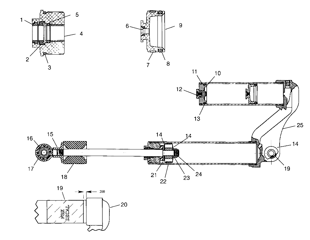 FOX SHOCK, GAS, RESEVOIR Scrambler W957840 (4927252725D007)