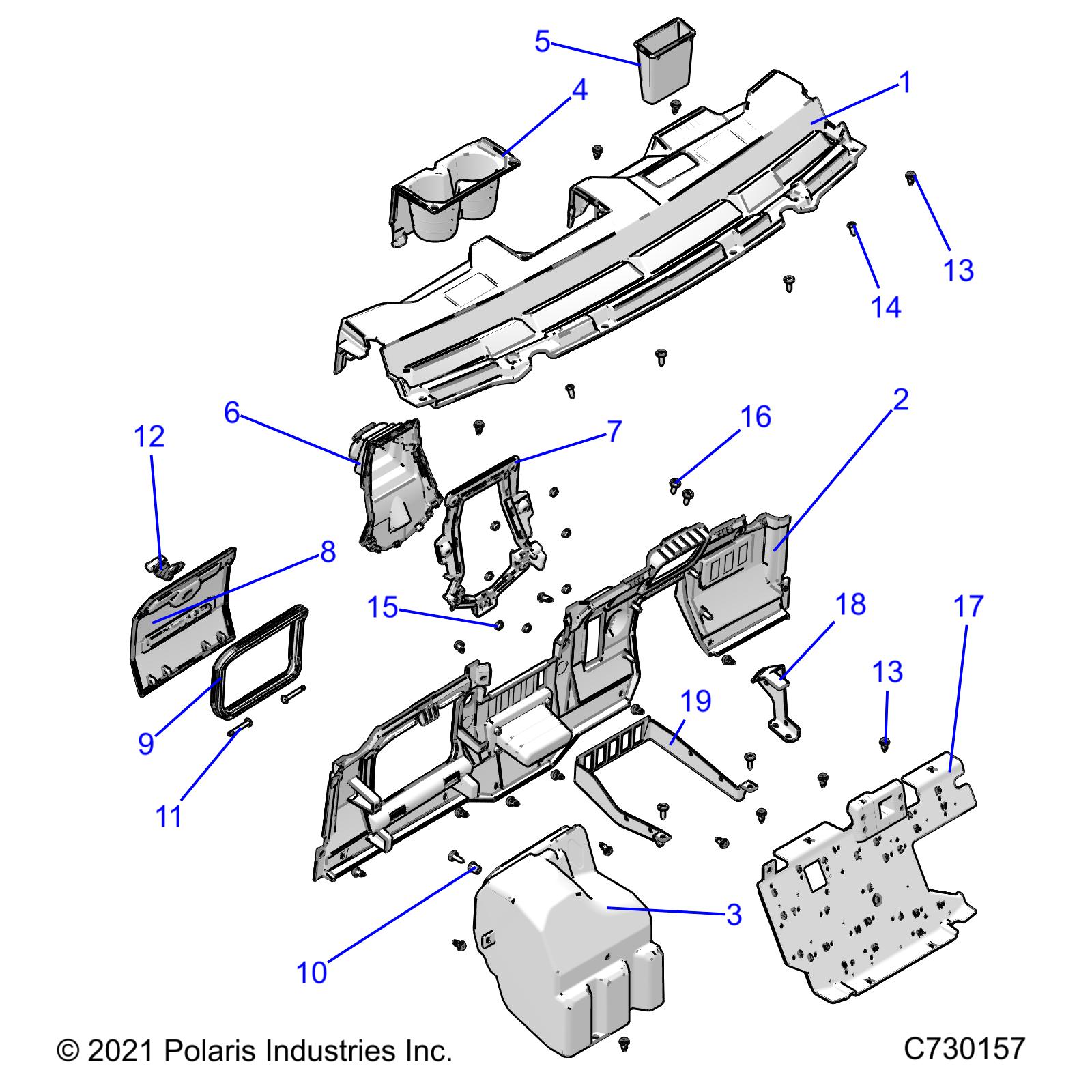 BODY, DASH  - R23MAU57B4/B9 (C730157)