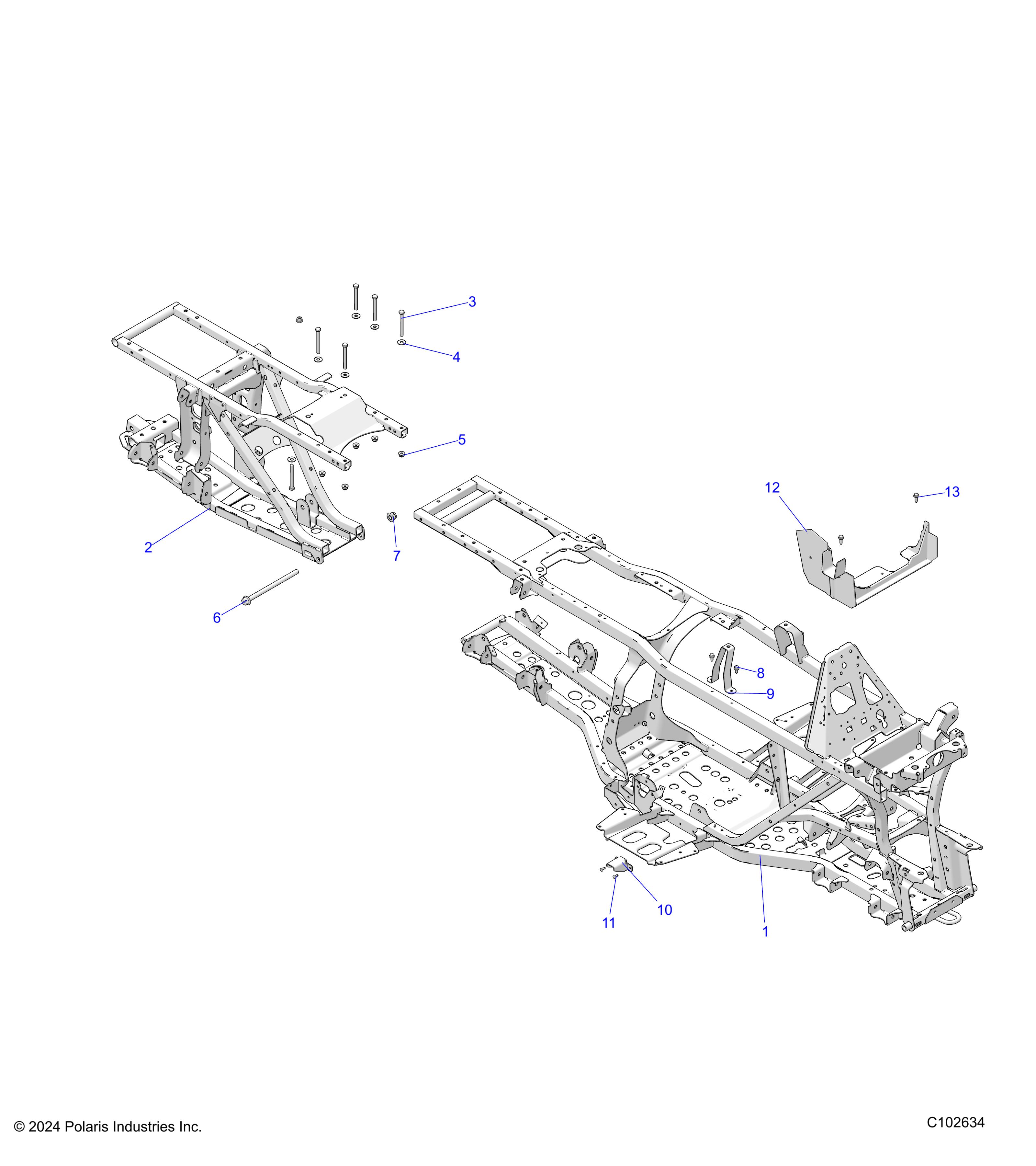 CHASSIS, FRAME - A25SKE57A1 (C102634)