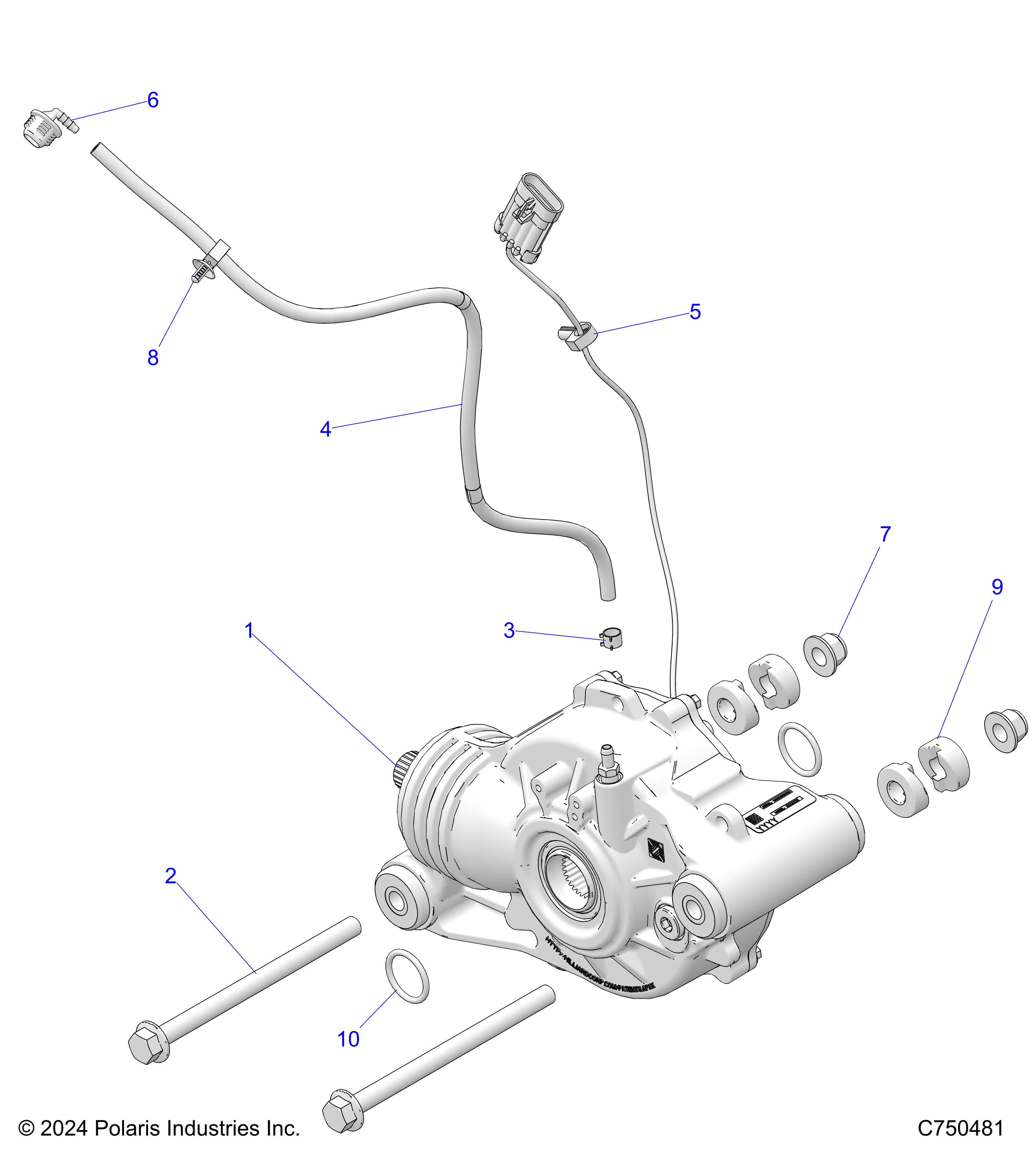 DRIVE TRAIN, FRONT GEARCASE MOUNTING - Z25NEB99A4/B4 (C750481)