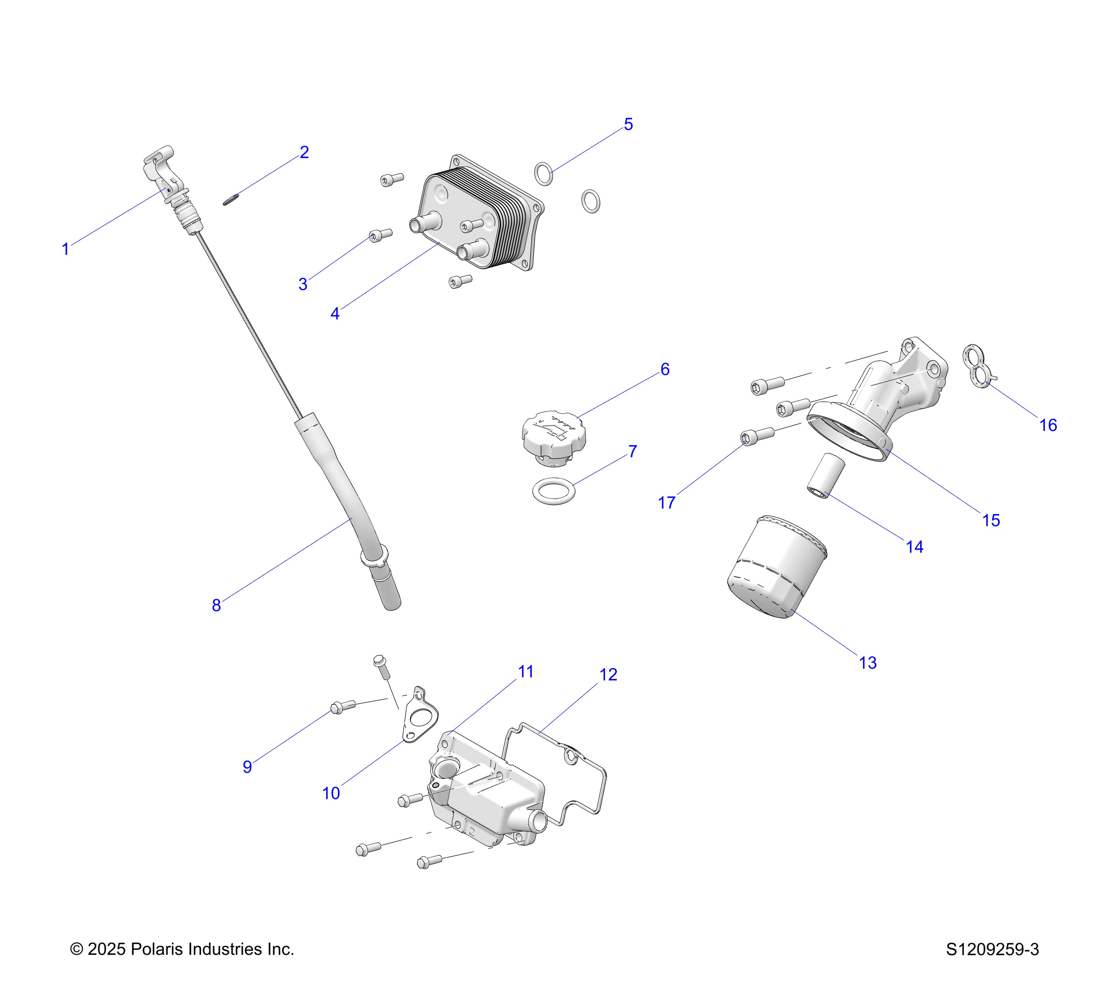 ENGINE, DIPSTICK & OIL FILTER