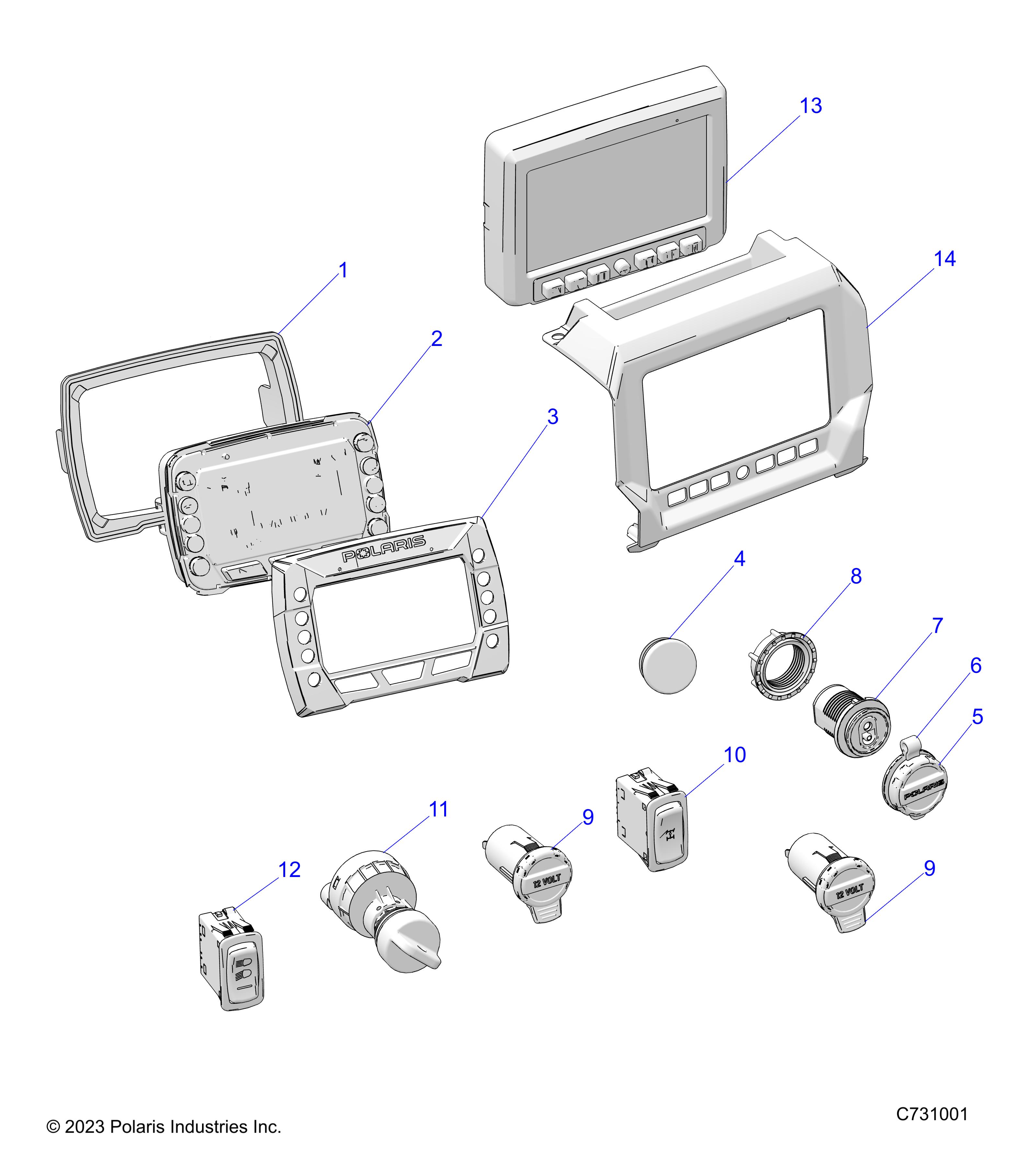 ELECTRICAL, DASH INSTRUMENTS and CONTROLS - R22M4K57B4/B2 (C7301001)