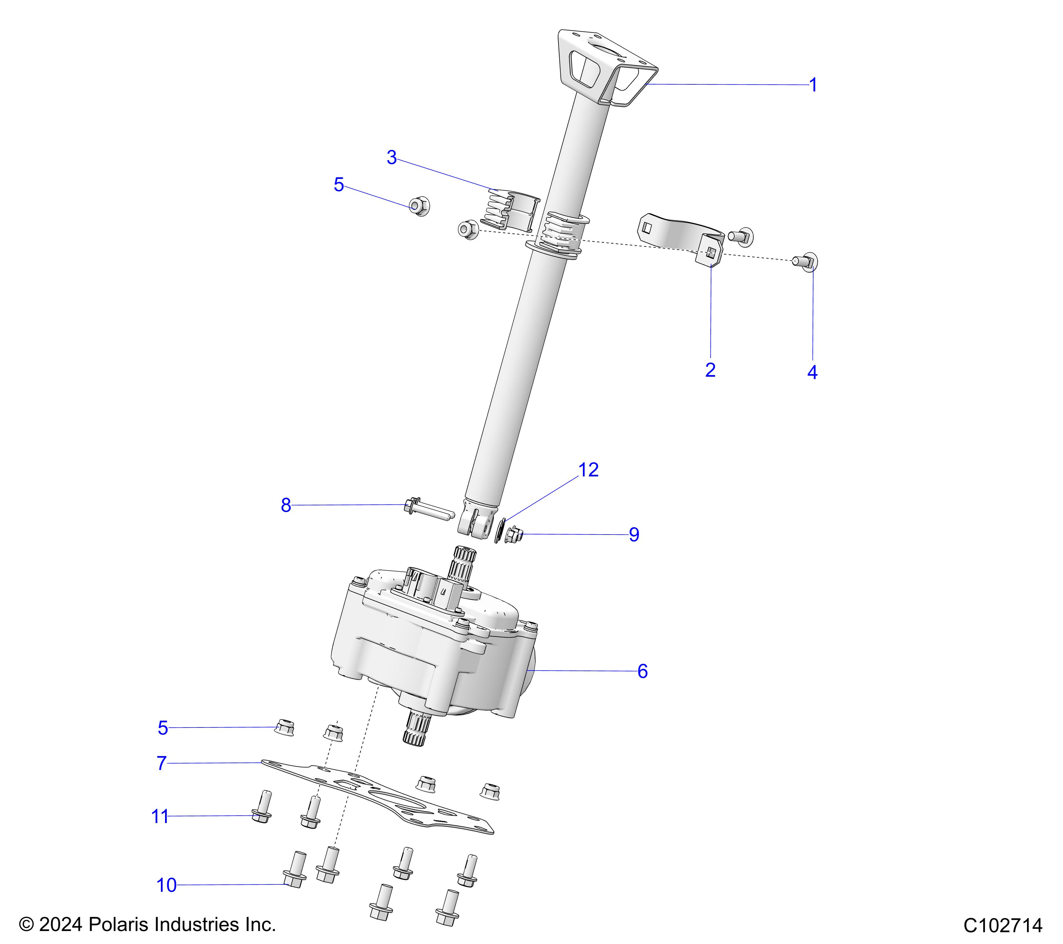 STEERING, STEERING POST ASM. - A25SLE95FN/CN (C102714)