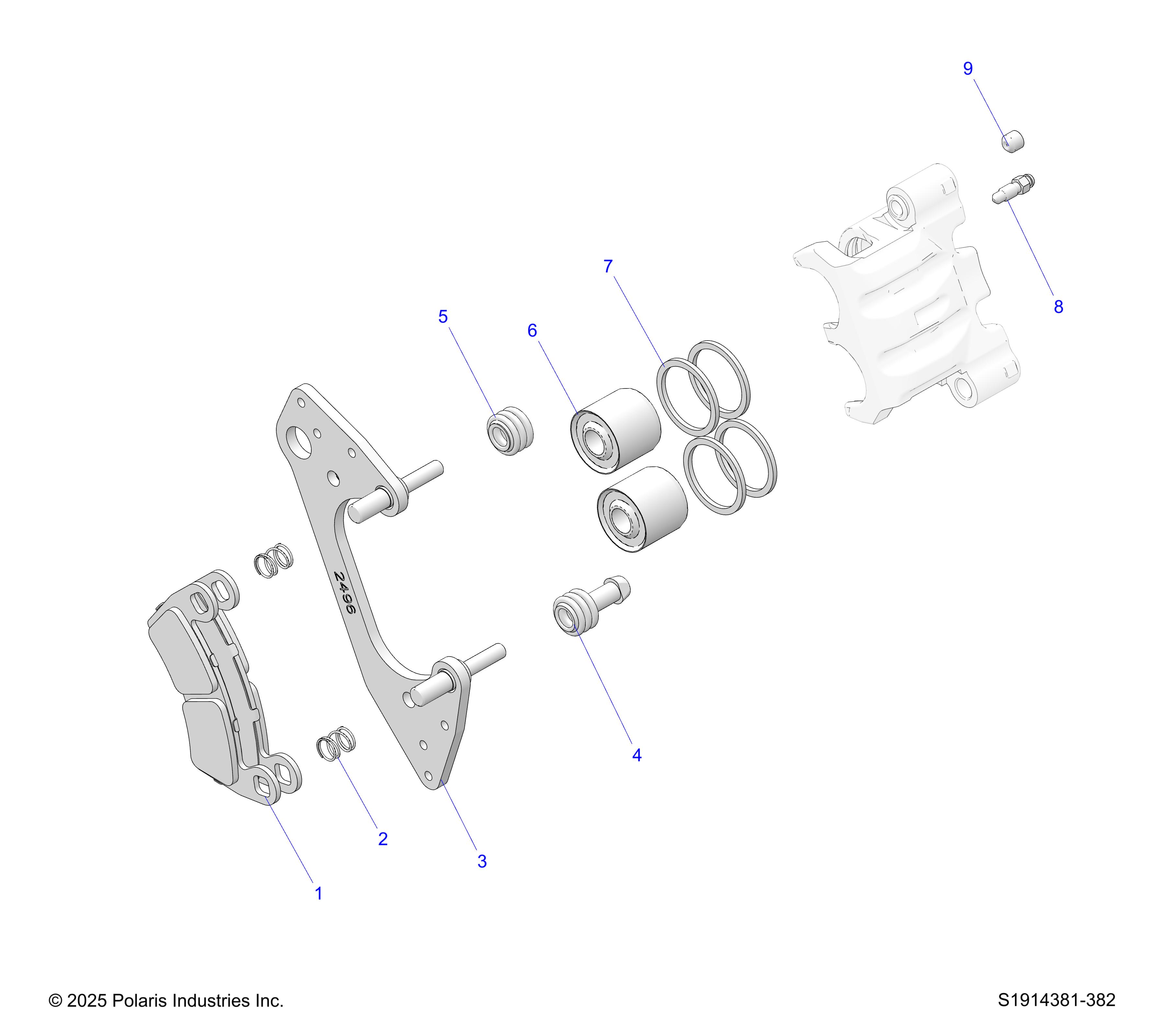 BRAKES, FRONT CALIPER
