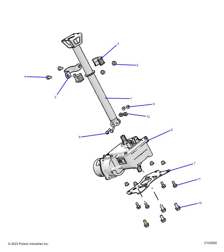 STEERING, STEERING POST ASM. - A24SLE95FN/S95CN/S95FN (C102592)