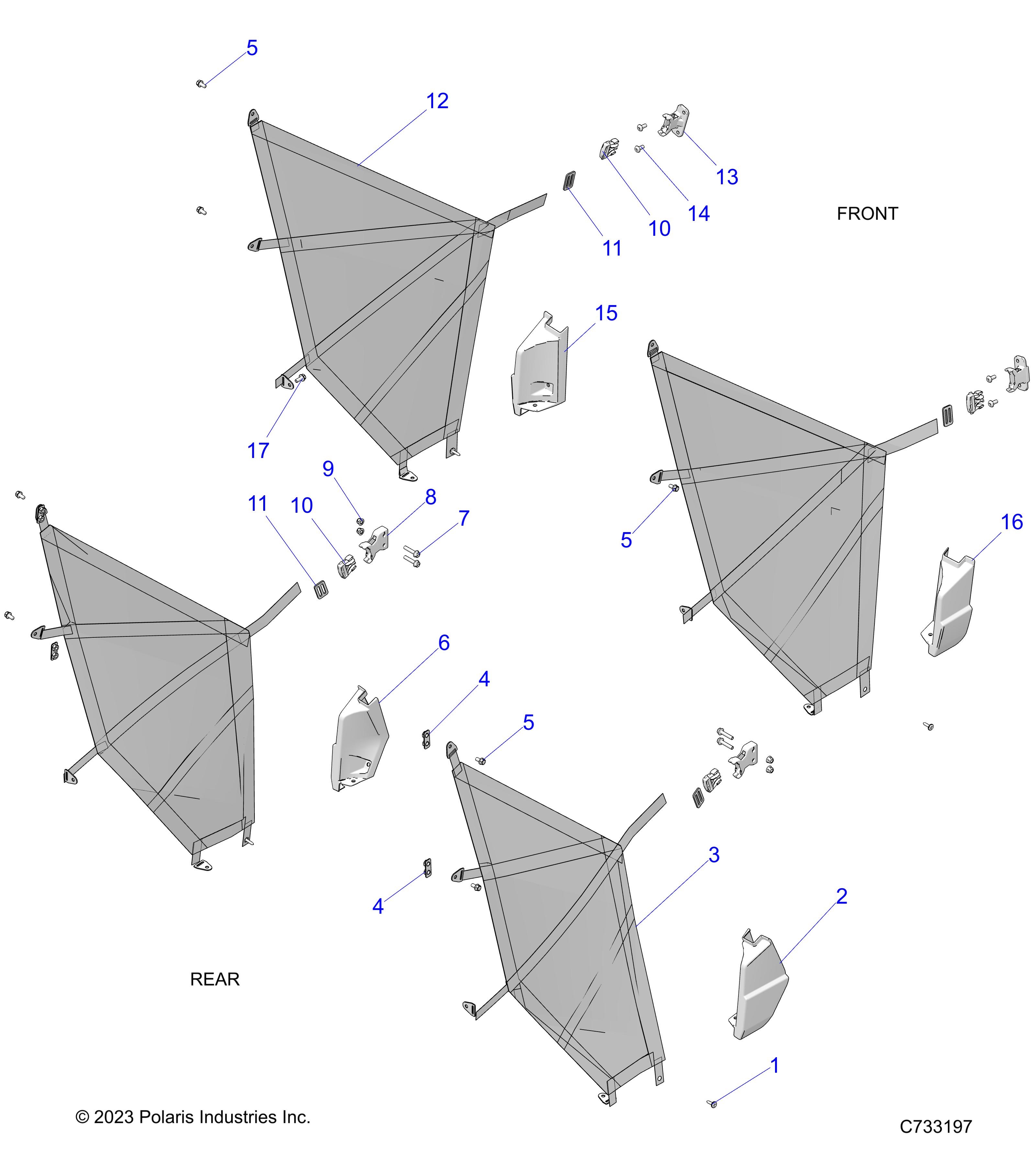 BODY, NETS - R25RSF99AY/AL (C733197)