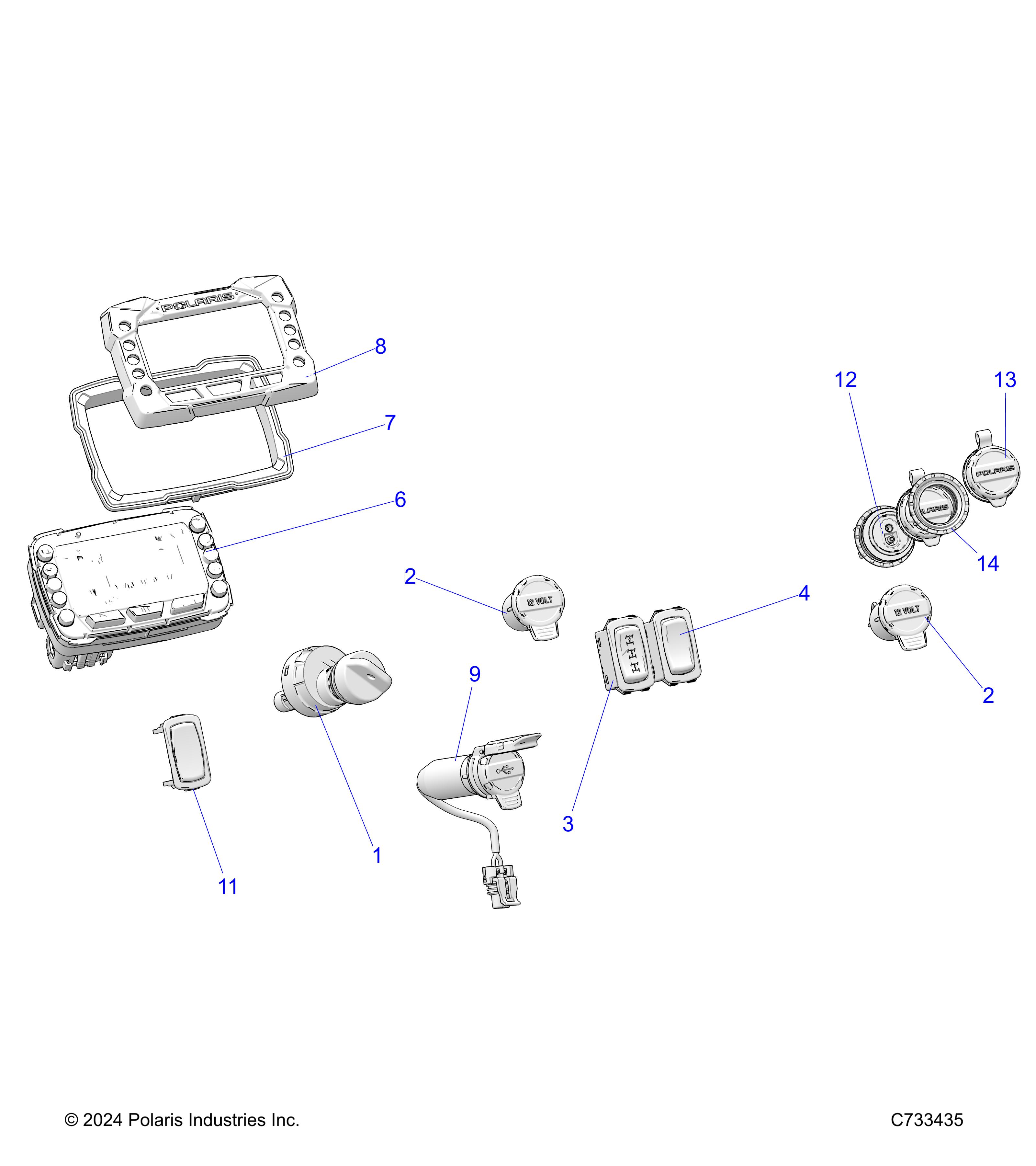 ELECTRICAL, DASH INSTRUMENTS - R25MAE57F1/C1/G1/G9 (C733435)