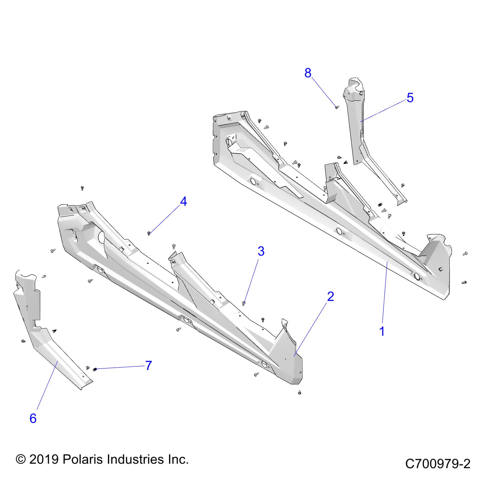 BODY, ROCKER PANELS - Z23N4K99A/99B (C700979-2)