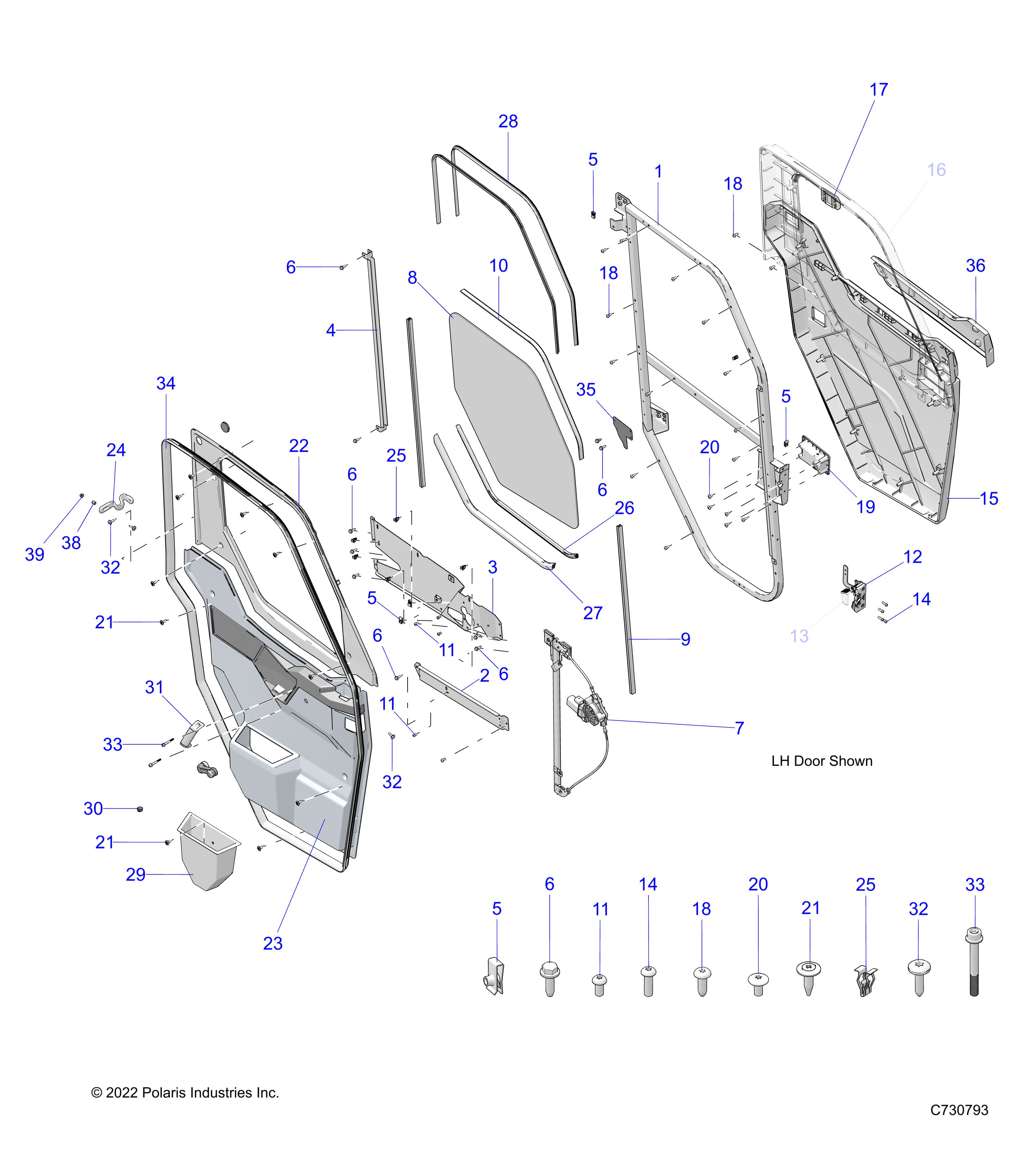 BODY, DOOR, FULL, POWER - R25RRV99AC (C730793)