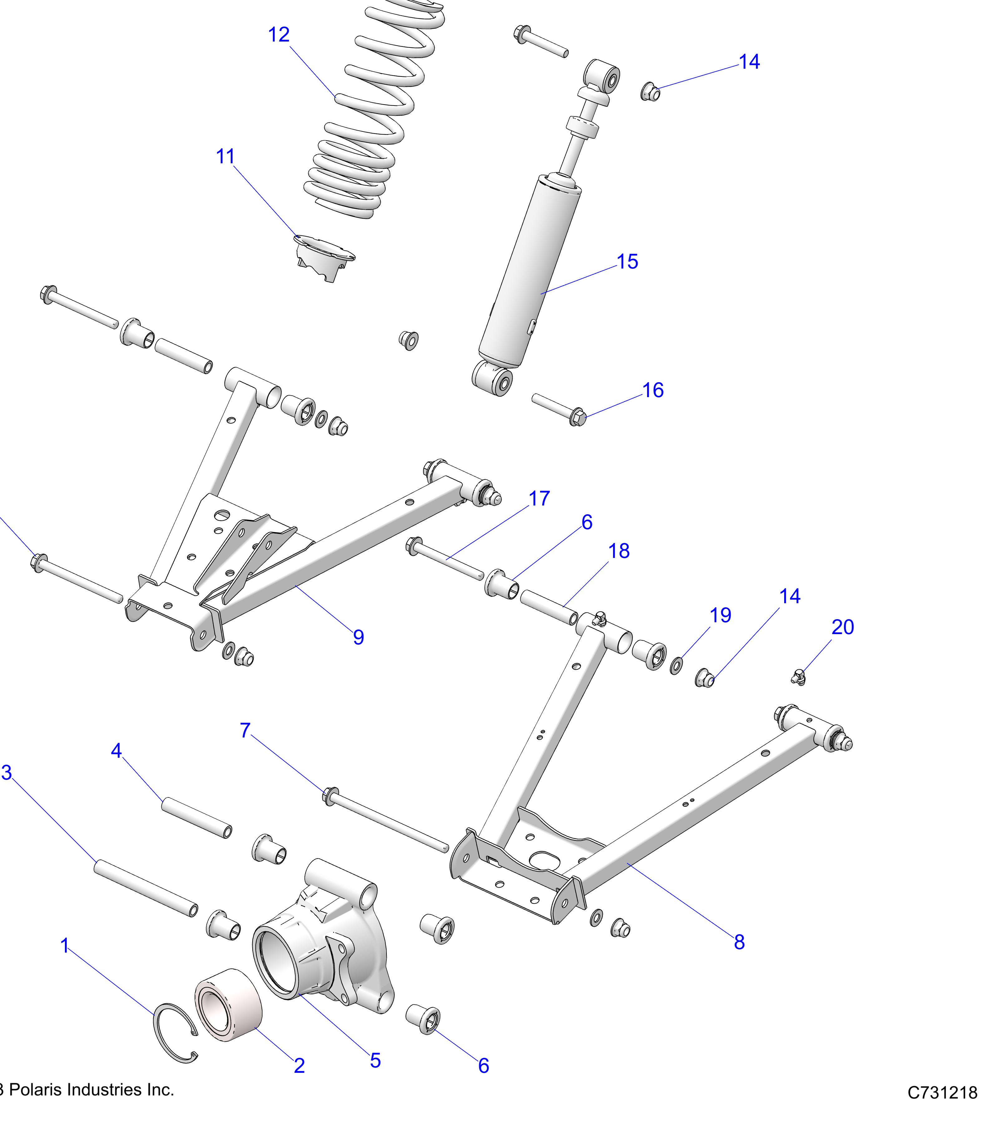 SUSPENSION, REAR - R24CCA57A1 (C731218)