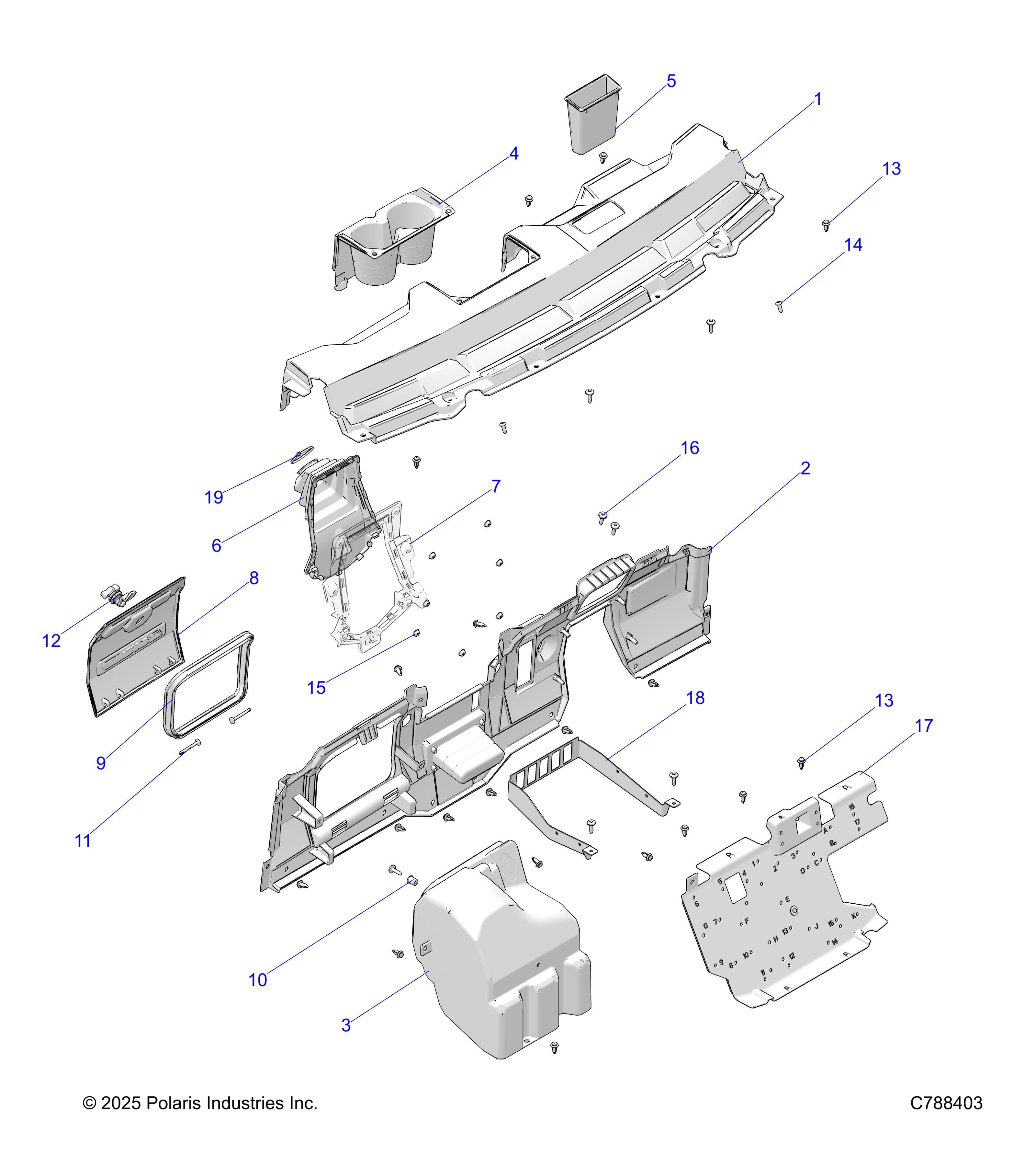 BODY, DASH  - R25M4E57B5/B6 (C788403)