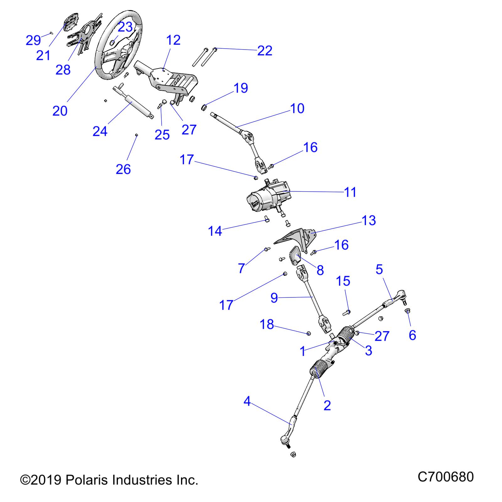 STEERING, STEERING ASM. - R20RSM99AL (C700680)