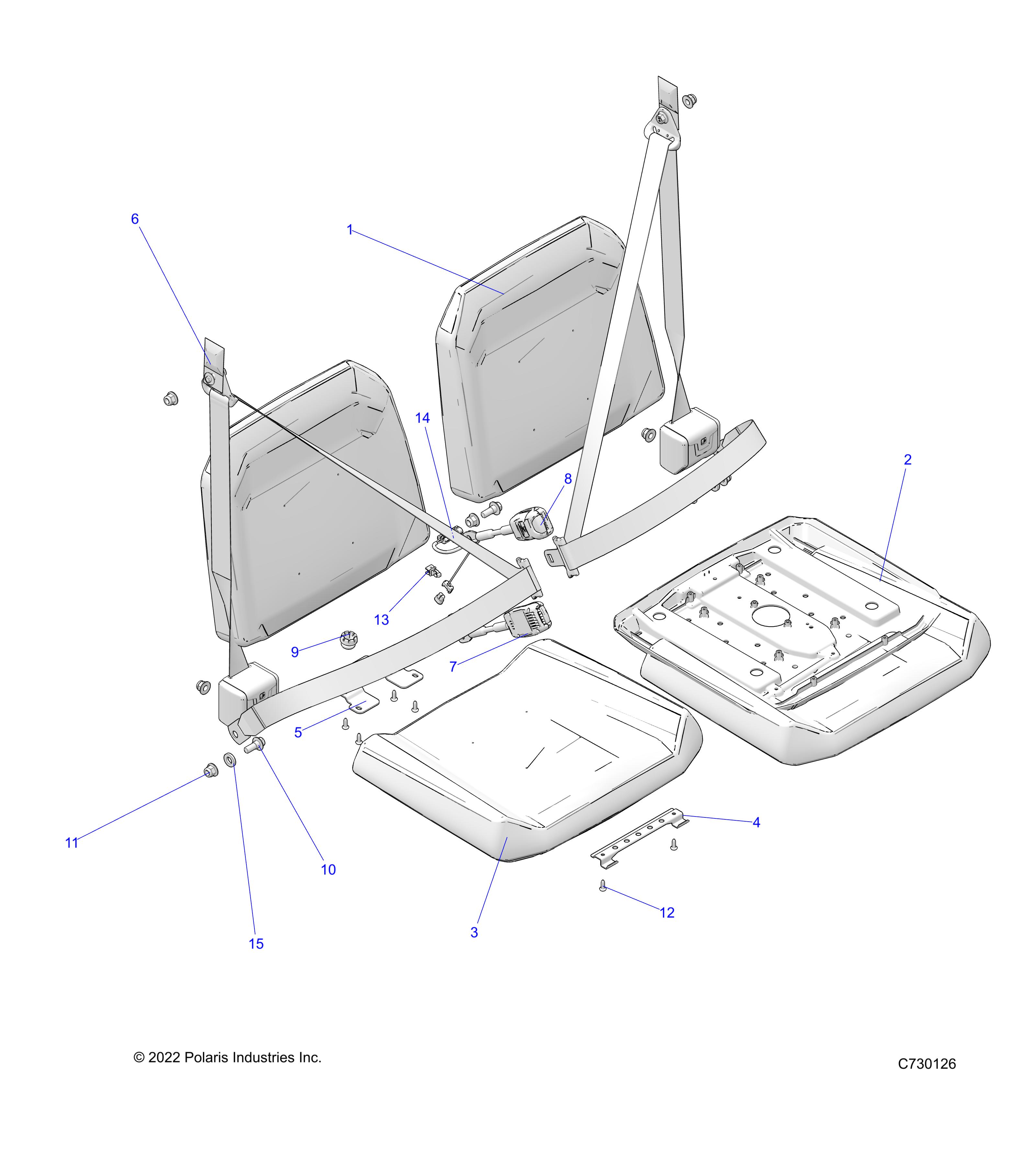 BODY, SEAT AND BELTS - R23MAS57CK/C9/C1 (C730126)