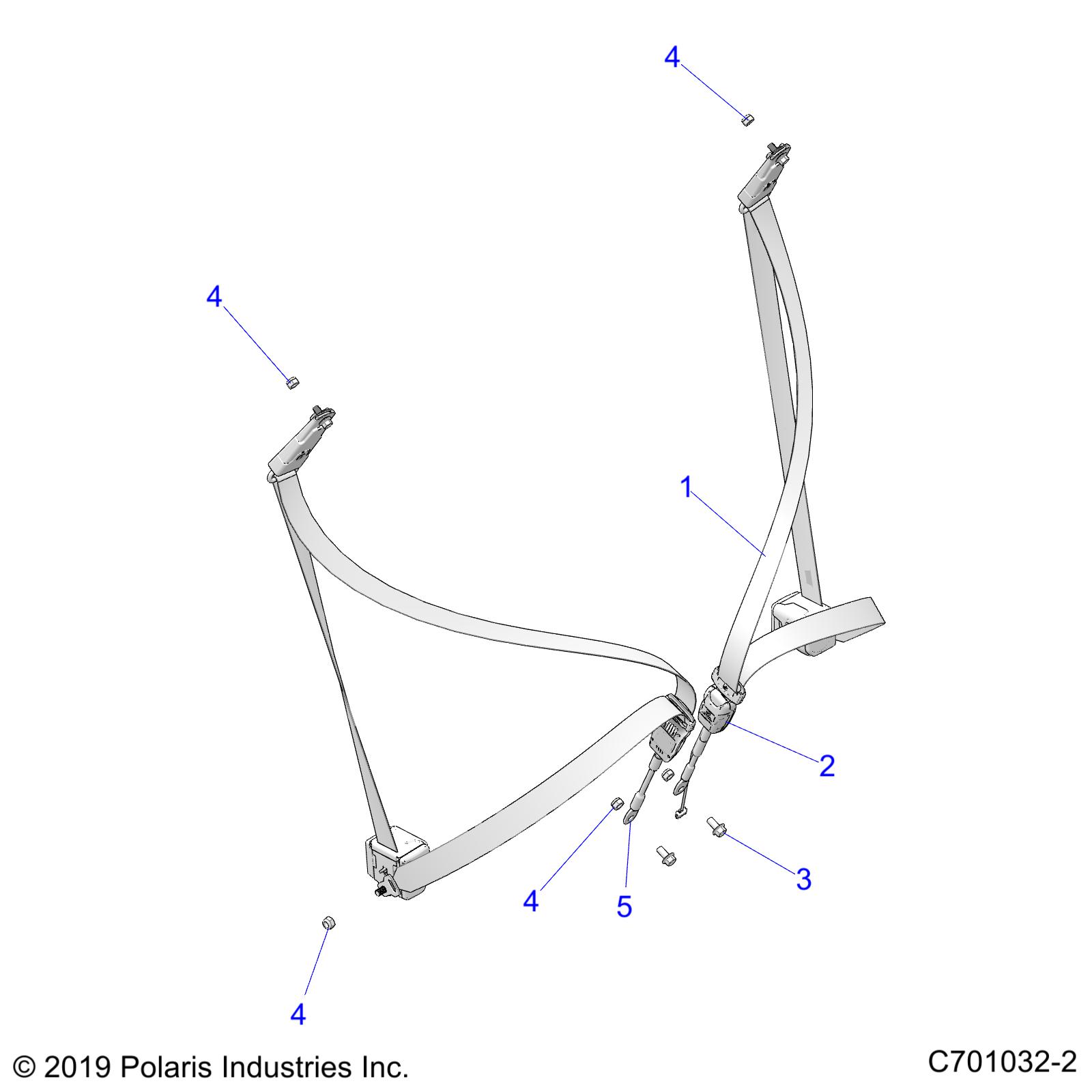 BODY, SEAT BELT MOUNTING - Z25ASE87A5 (C701032-2)