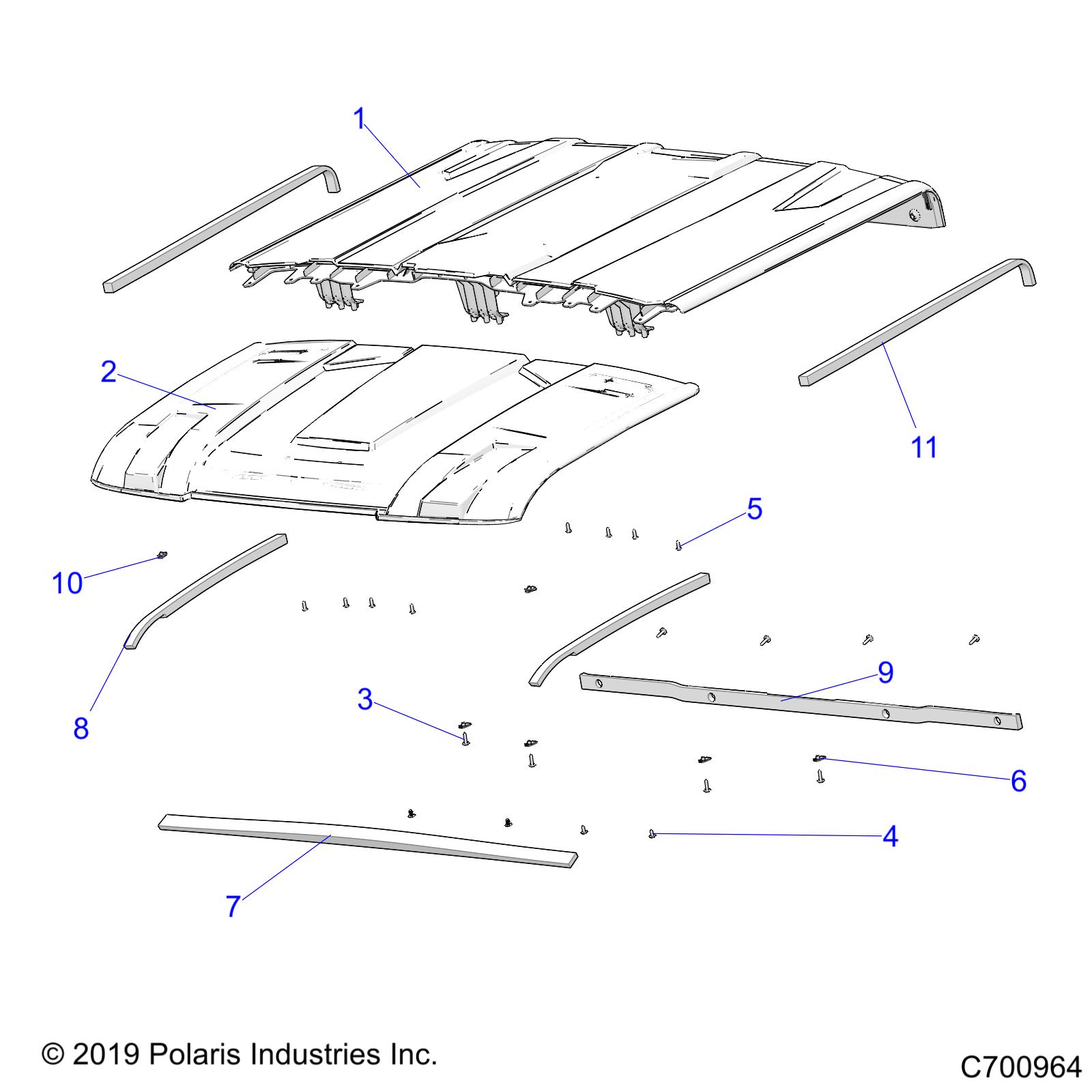 BODY, ROOF - R20RSF99AV/BV (C700964)