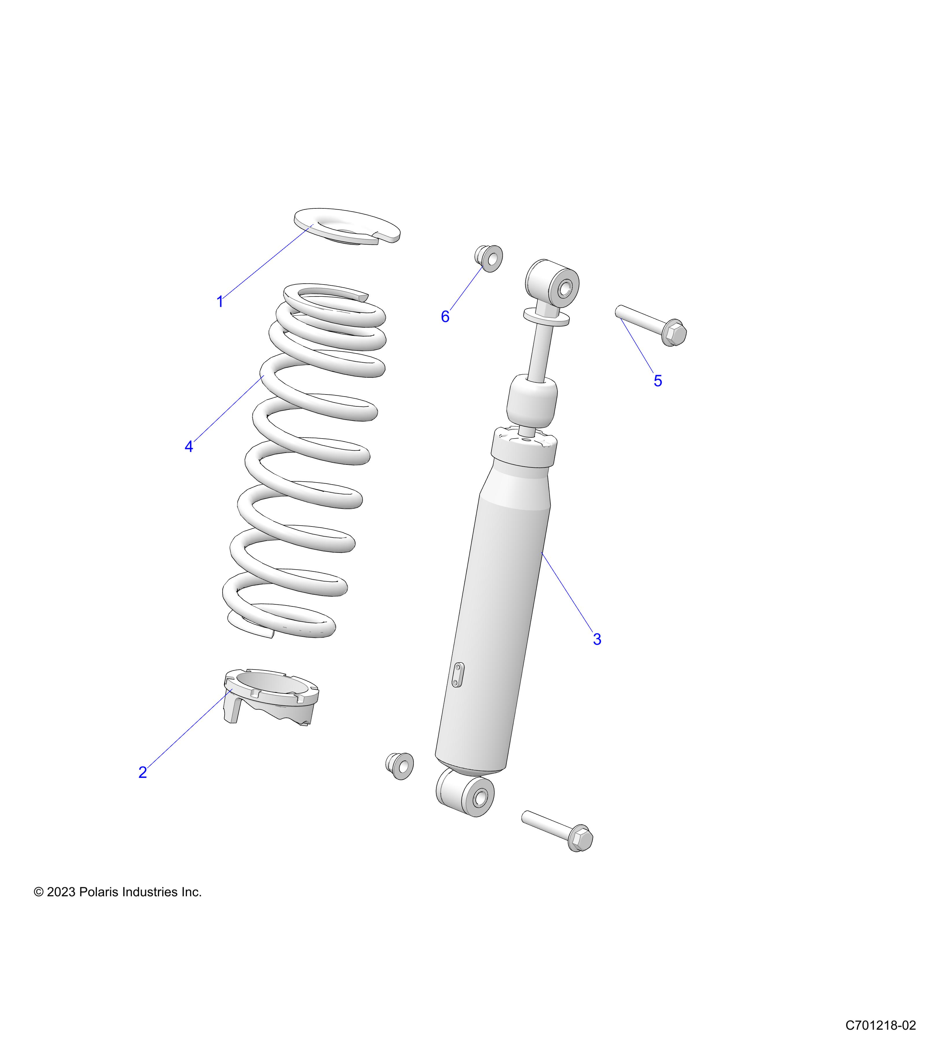 SUSPENSION, FRONT SHOCK - R23TAA99A1/B1/TAE99A1/A9/B1/B9 (C701218-02)