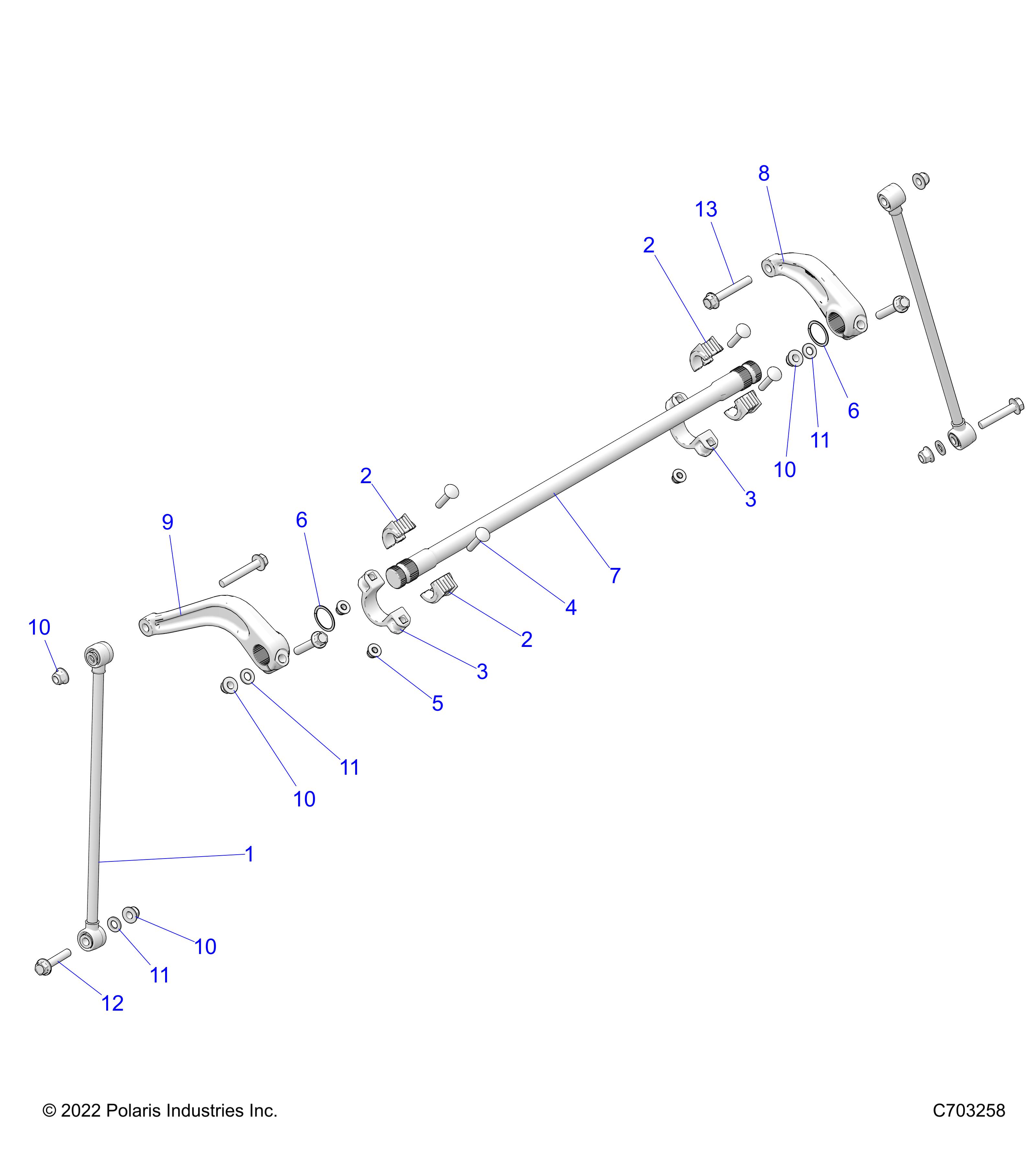 SUSPENSION, REAR STABILIZER BAR - Z23RGU2KAN/BN (C703258)