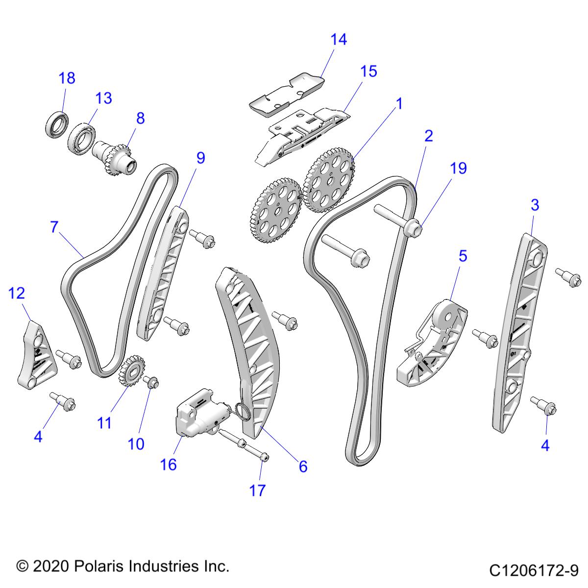 ENGINE, TIMING AND OIL CHAIN DRIVES - Z23RMK2KAJ/BJ (C1206172-9)