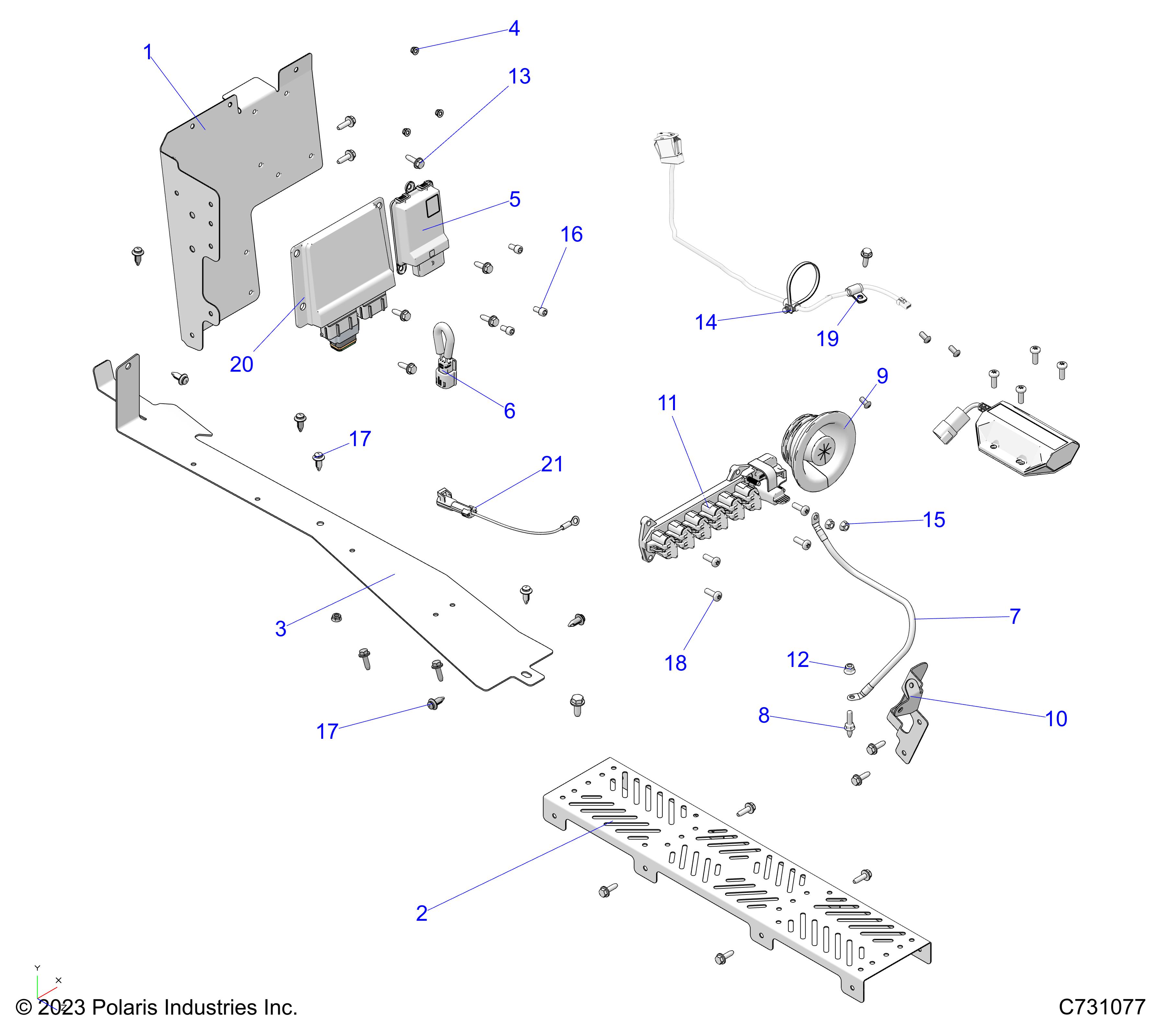 ELECTRICAL, WIRE HARNESS, COMPONENTS - R23E3TC2BD (C731077)