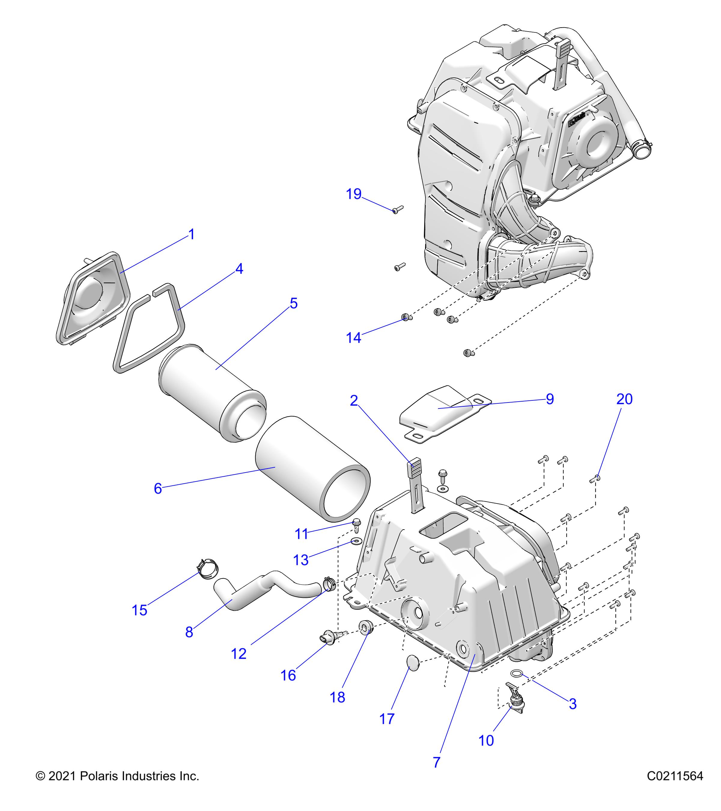 ENGINE, AIR INTAKE - A24SGS95CT/S95FT (C0211564)