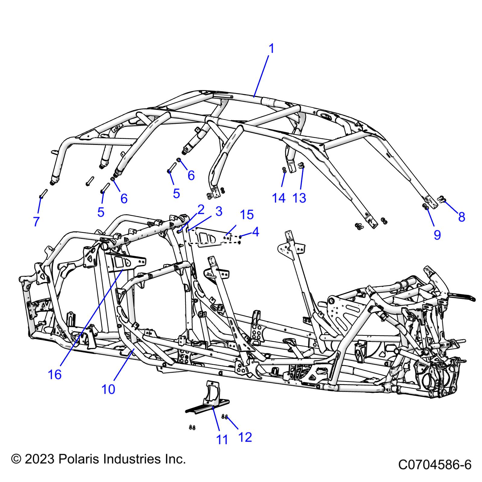 CHASSIS, CAB AND MAIN FRAME - Z23RML2KAJ/BJ/AK/BK (C0704586-6)