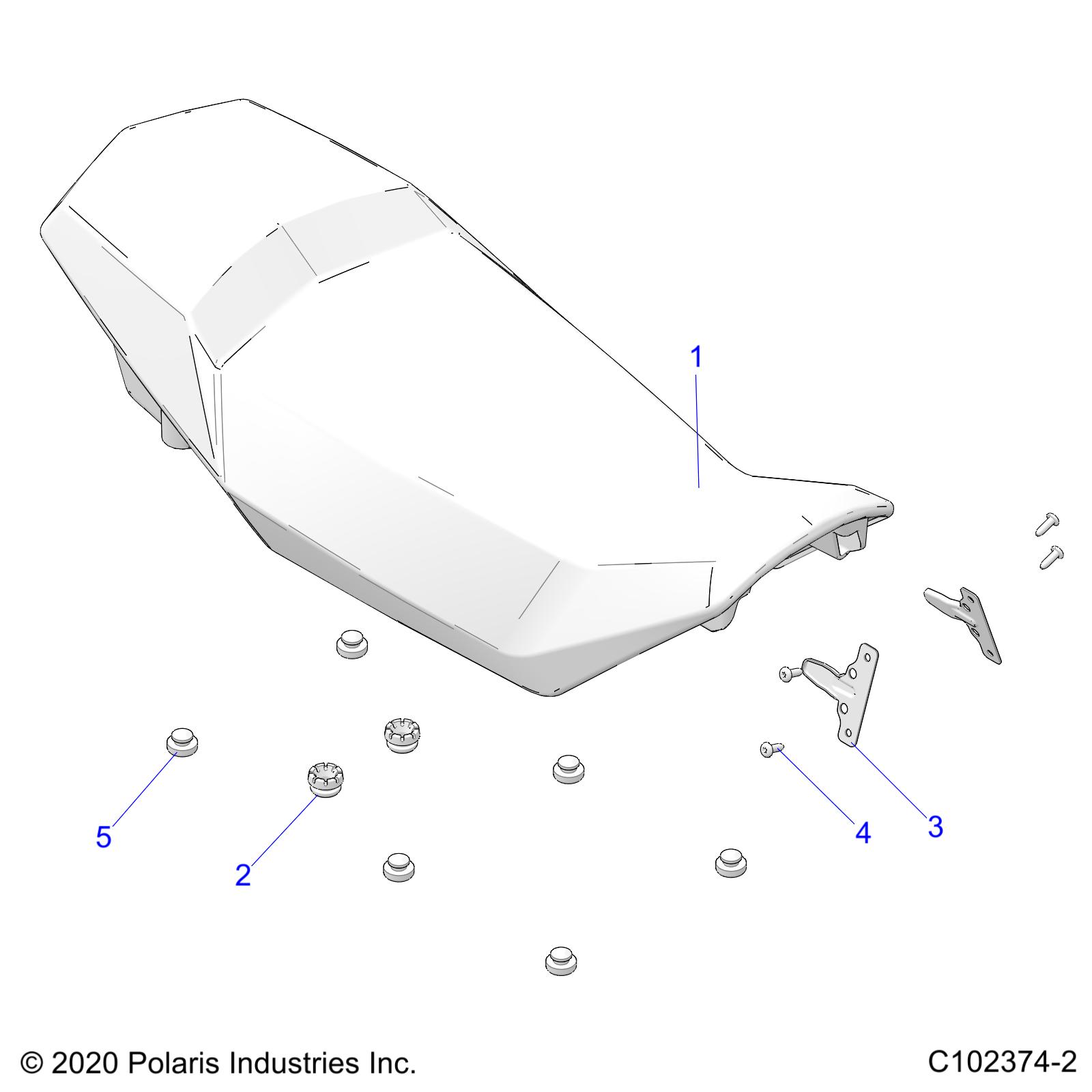 BODY, SEAT - A25SVA85A4 (C102374-2)