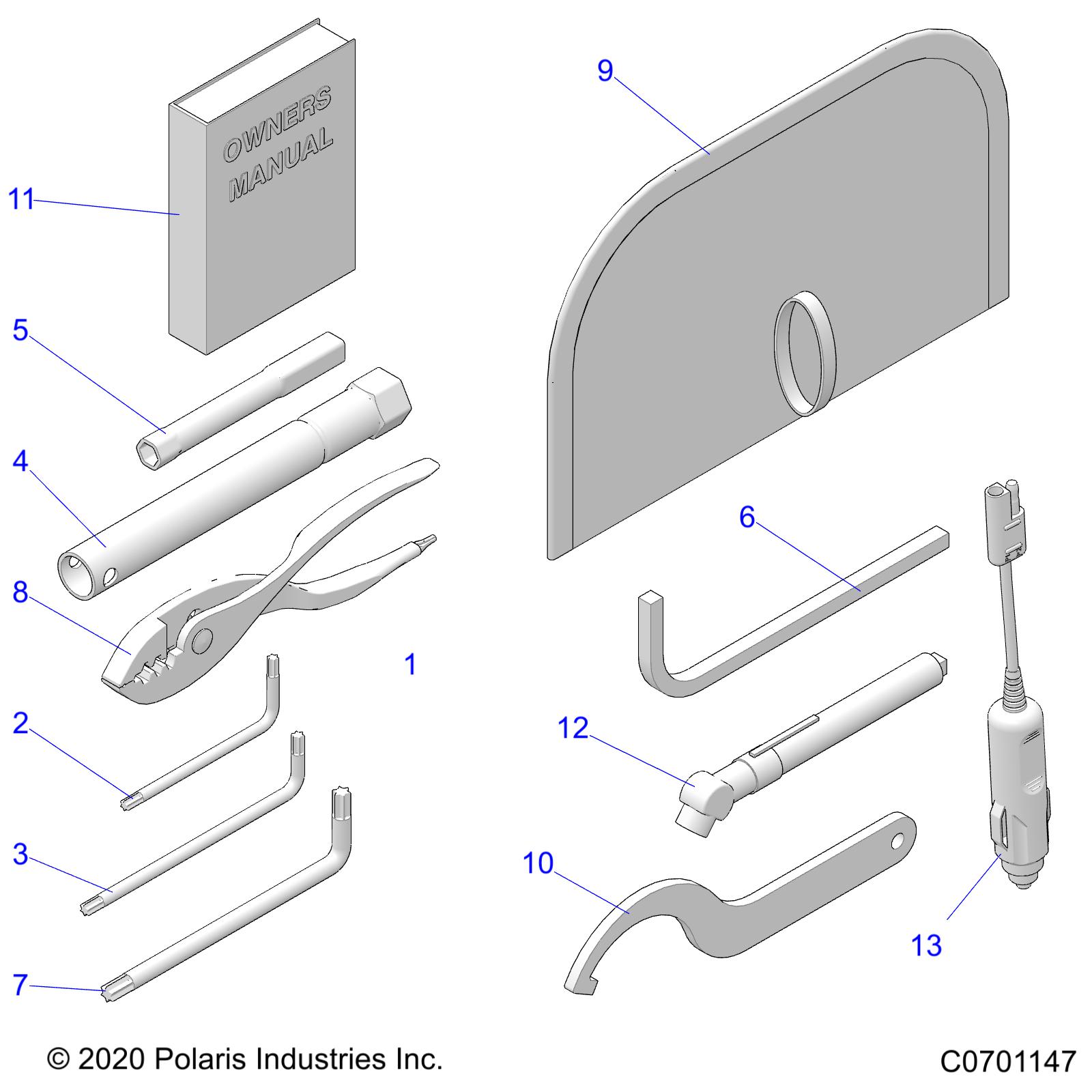 REFERENCE, OWNERS MANUAL AND TOOL KIT - Z25ASE87A5 (C701069)