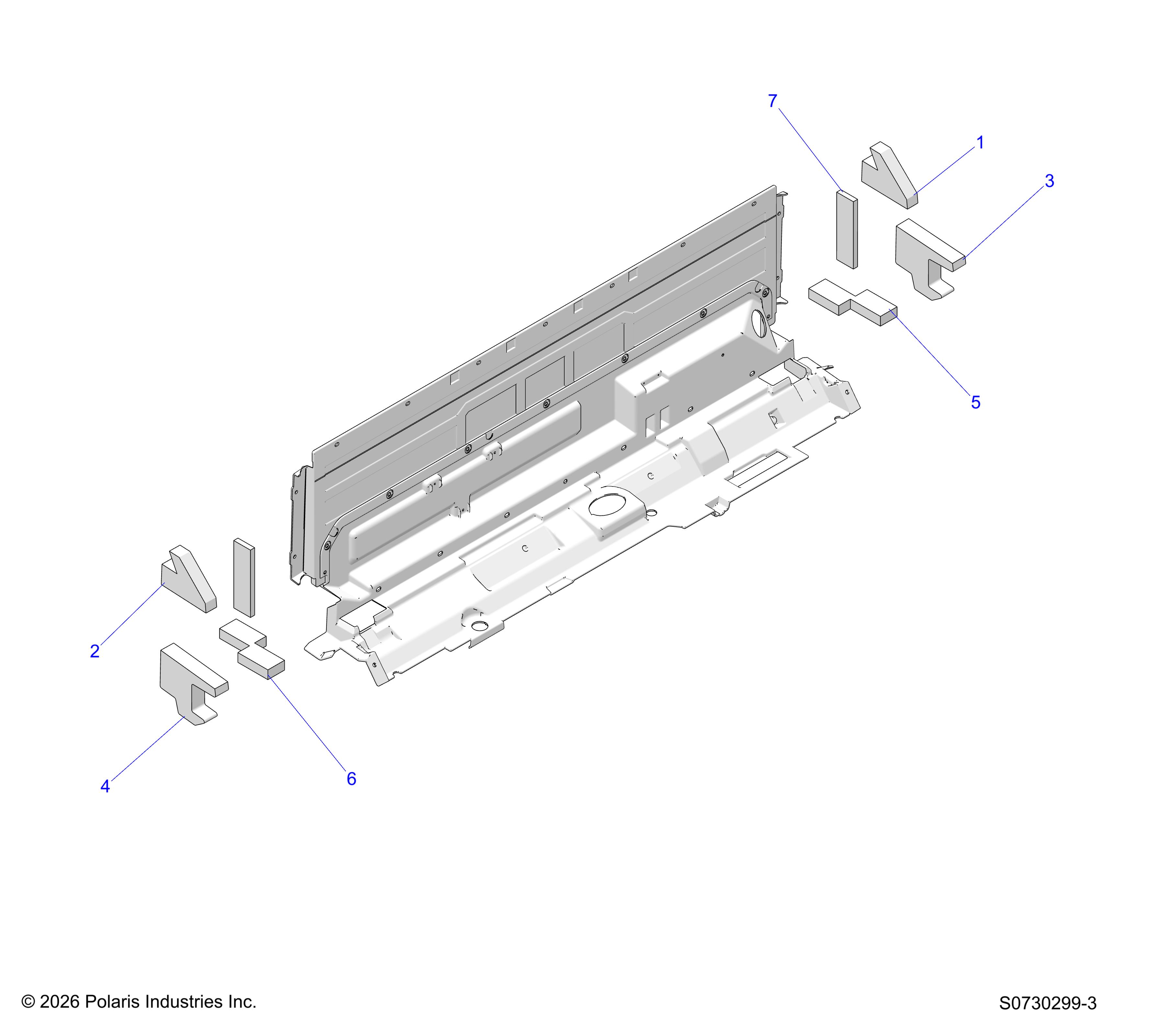 BODY, REAR CAB FOAM