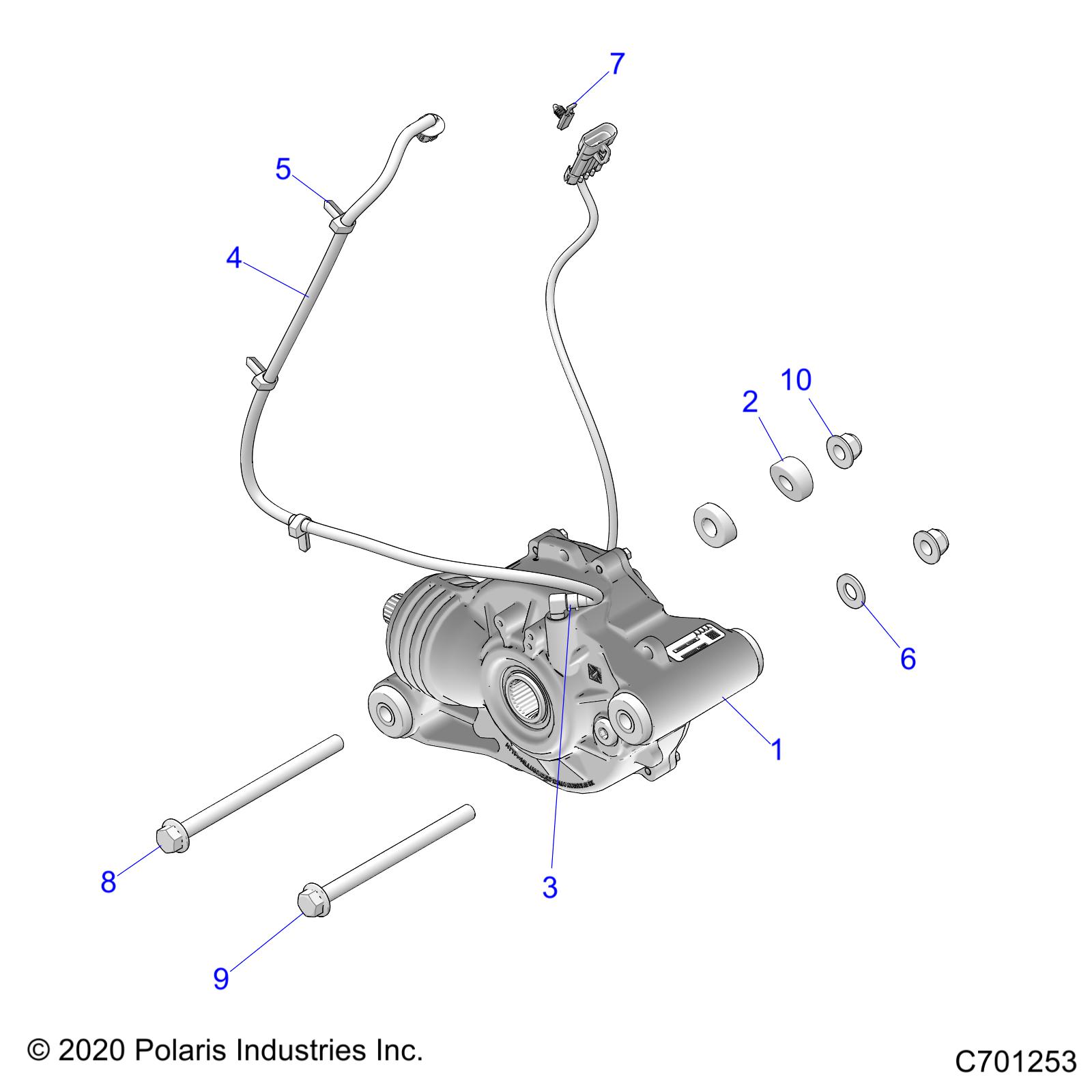 DRIVE TRAIN, FRONT GEARCASE MOUNTING - R21RRF99AK (C701253)