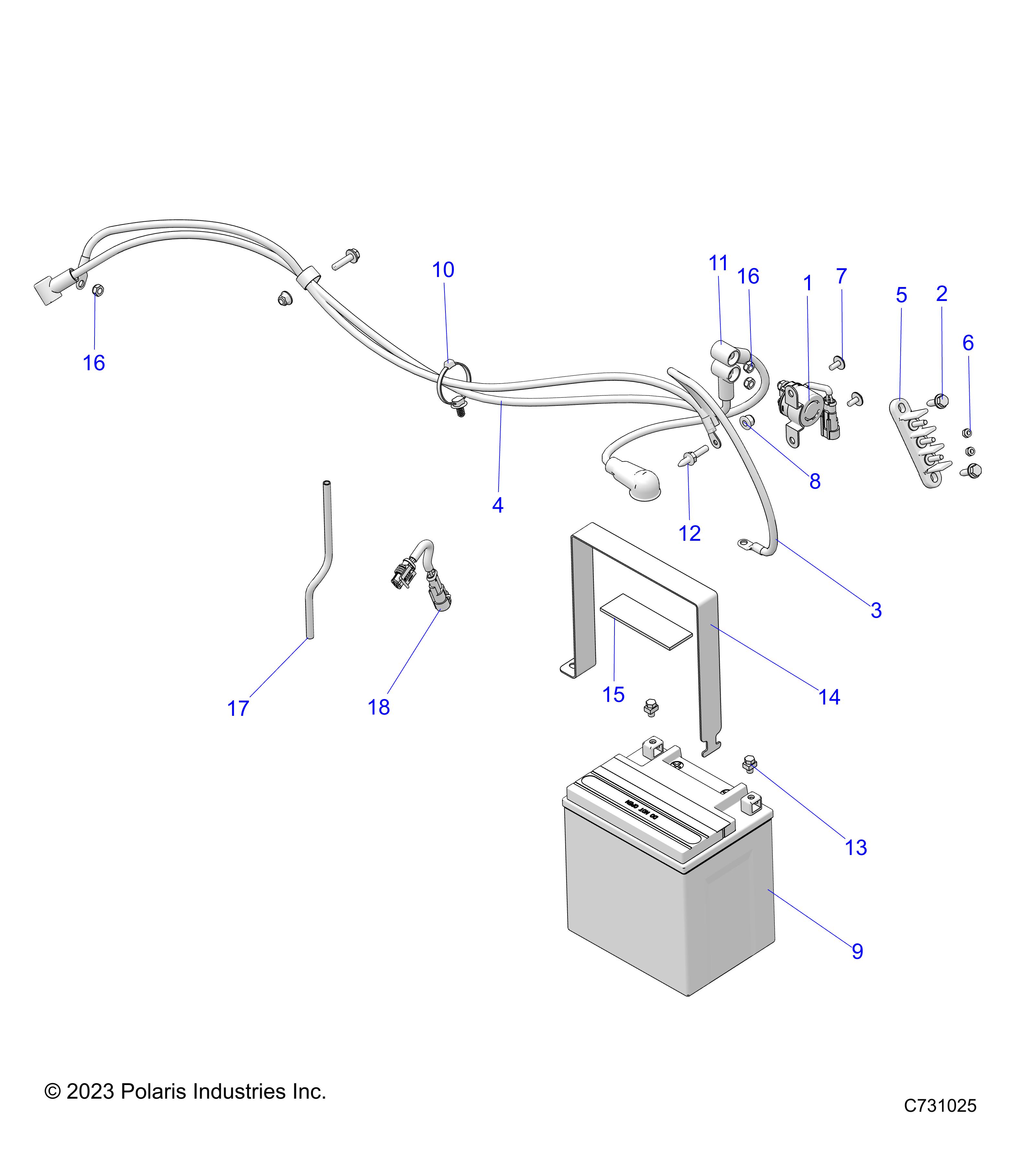 ELECTRICAL, BATTERY - R19RME57D7 (731025)