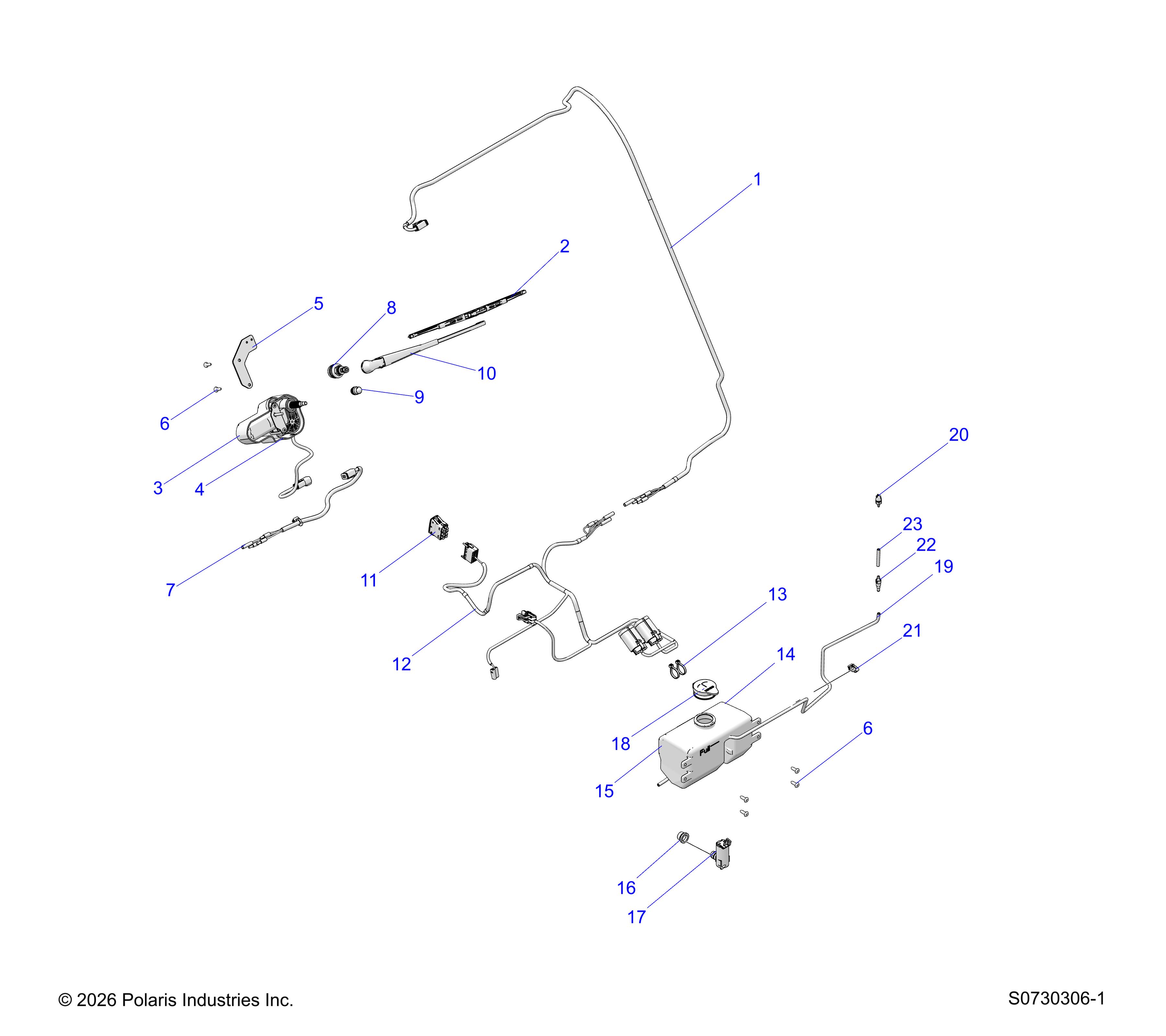 BODY, WATER BOTTLE PUMP ASSEMBLY & WIPER KIT