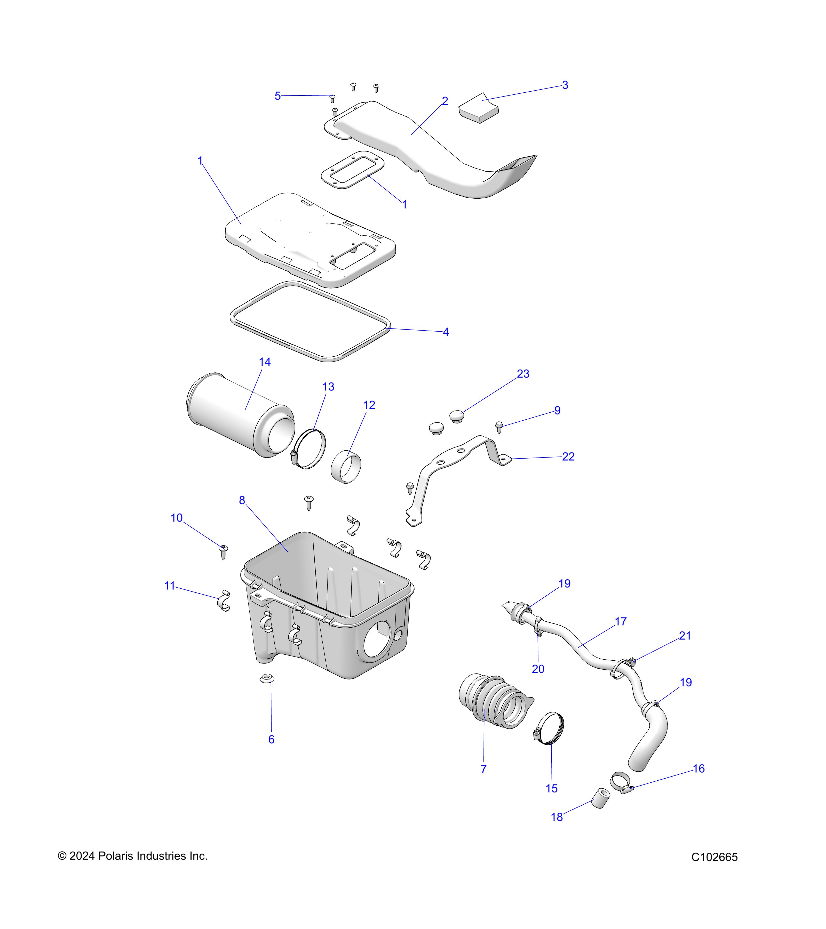 ENGINE, AIR INTAKE SYSTEM - A25SJR57AM (C102665)